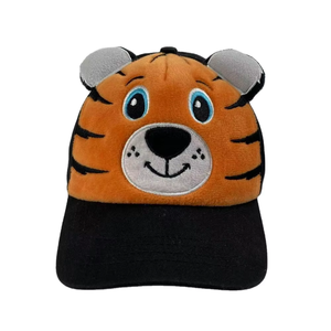 Casquette de baseball 5 panneaux pour enfants en gros avec fermeture arrière réglable, visière incurvée personnalisable, 100 % coton - Product Image 2