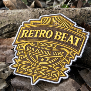 Design Heat Press Irregular Shape Fabric <b>Patch</b> Badge Retro Style Custom 3D Letter Logo Embroidered <b>Patch</b> In Bulk - Product Image 2