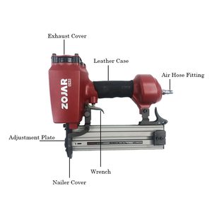 WISDOM Outils professionnels <span class=keywords><strong>Agrafeuse</strong></span> pneumatique T50DC 21-50mm Cloueur pour menuiserie Clous droits Machine de clouage pneumatique OEM - Product Image 2