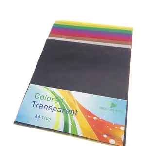 5pcs 110gsm A4 Colour Transparent Paper for Scrapbooking