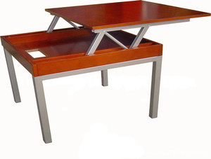 <span class=keywords><strong>Mesa</strong></span> Plegable Moderna <span class=keywords><strong>de</strong></span> Hierro con Mecanismo <span class=keywords><strong>Elevable</strong></span>, Herraje Hidráulico, Capacidad <span class=keywords><strong>de</strong></span> Carga <span class=keywords><strong>de</strong></span> 50 kg, para Cocina, <span class=keywords><strong>Comedor</strong></span>, Exterior, Hotel - Product Image 5