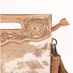 Sac à main bandoulière en cuir de vachette véritable pour femme, avec sangle réglable et amovible, sac élégant à porter à l'épaule pour un usage quotidien - Product Image 4