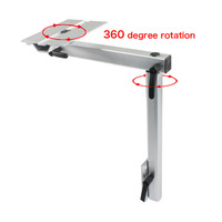Pied de bureau en alliage d'aluminium réglable en hauteur détachable Rotation à 360 degrés Accessoires de jambe de table amovibles modernes pour hôtels RV