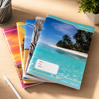 Carnet personnalisé promotionnel AP, logo personnalisé, fournitures de bureau, couverture rigide, format B5