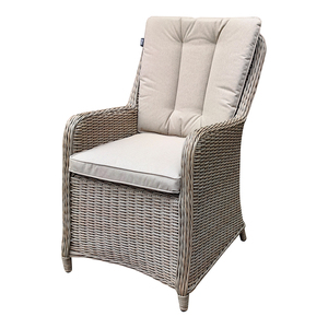 Set da pranzo rotondo in Rattan moderno di lusso a 6 posti completo mobili da giardino da esterno con tavolo in vetro ceramico e <span class=keywords><strong>Lazy</strong></span> <span class=keywords><strong>Susan</strong></span> Deluxe - Product Image 3