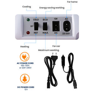 Réfrigérateur de voiture compact 24L EVERCOOL EC-0265 12v, 12 24v, pour voiture, <span class=keywords><strong>caravane</strong></span>, camping, voyage, mini glacière et boîte chauffante - Product Image 5