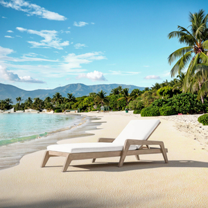 <span class=keywords><strong>AVILA</strong></span> Tumbona con cojín Muebles de teca al aire libre Ocio Chaise Set Daybed para piscina - Product Image 5