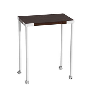 Escritorio de Computadora Móvil de Metal Negro, Estación de Trabajo Simple, Escritorio de Oficina, Escritorio para Estudiantes, Uso en Casa, Junto <span class=keywords><strong>a</strong></span> la Cama, Acero al Carbono Ecológico - Product Image 3