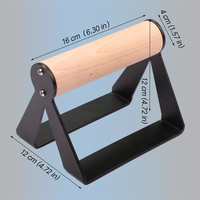 Barres de musculation pour abdominaux et pectoraux en acier inoxydable et bois, supports de musculation pour les bras, barres parallèles doubles au sol