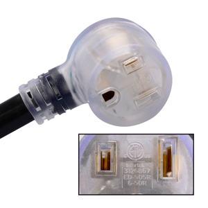 S20913 Heavy Duty 40 Pé 8 AWG/3C 6-50 Nema R <span class=keywords><strong>Plug</strong></span> Iluminado Cabo de Soldagem com ETL Aprovado Soldador Cabo de Extensão EV cabo de alimentação - Product Image 4