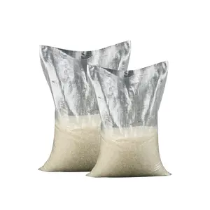 Sac d'emballage de stockage tissé par pp personnalisé de haute qualité transparent pour le maïs de sol de graines de riz