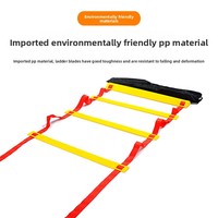 Échelle de vitesse agile pour l'entraînement de football, 12 sections, en plastique souple et écologique, 6m, pour le basketball, les obstacles, le sport, la remise en forme et la course à pied