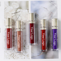 Bâtons à Lèvres avec Logo Personnalisé OEM Rouge à Lèvres Liquide Mat Sans Cruauté Végétal Imperméable en Ingrédient Minéral Nude Marque Privée