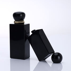 <span class=keywords><strong>Bottiglia</strong></span> di profumo nera lucida all'ingrosso di rettangolo 50ml con la serigrafia o l'oro che timbra il LOGO - Product Image 5