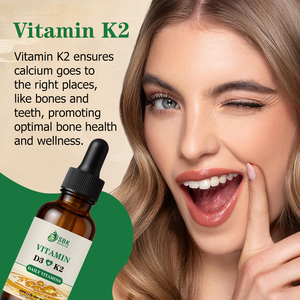 Gouttes liquides de Vitamine D3 K2 directement de l'usine, Vitamine D3 pour la force osseuse, distribution essentielle du calcium, santé osseuse optimale - Product Image 4