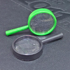Loupe portative avec lentille acrylique de 25 mm, poignée en plastique sans lumière, pour la lecture et l'inspection - Product Image 1