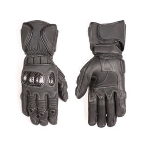 Guantes de Ciclismo de Dedos Completos para Motociclistas, Colores Personalizados, Hechos de Cuero, Deportes al Aire Libre, Correa de Muñeca Ajustable, Resistentes al Viento, para Carreras - Product Image 3