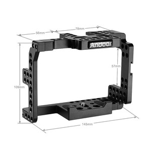 Andoer Protecteur de stabilisateur de <span class=keywords><strong>cage</strong></span> de caméra vidéo avec poignée supérieure pour caméscope Sony A7II A7RII <span class=keywords><strong>A7SII</strong></span> ILDC Mirrorless - Product Image 2