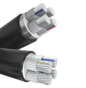 Kabel elektrik, kabel pvc XLPE konduktor aluminium daya 0.6/1kv, kabel antena atas kepala