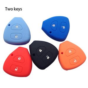 ซิลิโคนผิวสำหรับ <span class=keywords><strong>Toyota</strong></span> <span class=keywords><strong>YARIS</strong></span> ยาริส RAV4 AURIS Camry Sienna Corolla Hilux Pickup รีโมทคอนโทรล Key Protector - Product Image 1