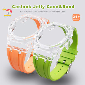Para Casiao TransparentCase correa de goma Mod Kit Voor GA2100 2110 Gma S2100 accesorios adaptador Voor 110 120 - Product Image 3