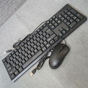 Wired Keyboard <b>Mouse</b> Combo 104 Keys English For Home Office - Product Image 5