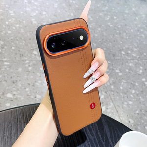 Fundas de teléfono móvil de cuero PU para negocios, para Google Pixel 11 Pro XL 10 9 Pro, con marco metálico para la cámara, cubierta trasera a prueba de golpes - Product Image 5