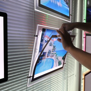 China Supplier LED Acrylic Panel Light Box High Brightness Magnetic <b>Poster</b> <b>Frame</b> Advertising Light Box Customized Color 3-Year - Product Image 2