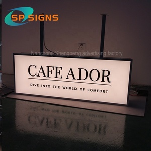 SP quảng cáo tùy chỉnh double side hộp đèn led dấu hiệu kinh doanh thép không gỉ Acrylic LED chữ ánh sáng in chiếu sáng - Product Image 2