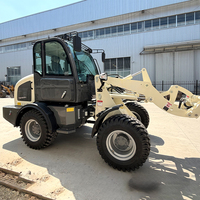 Chargeuse sur pneus articulée de 1,5 tonne avec cabine de luxe pour travaux de construction intensifs