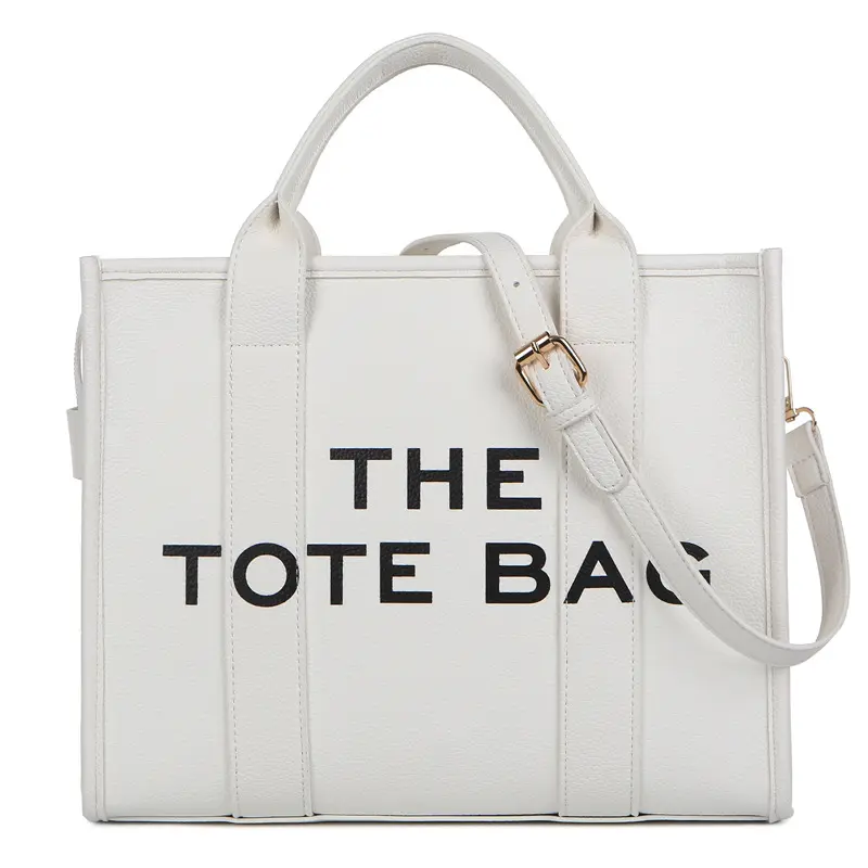 White pu leather waterproof big tote handbags luxury shoulder hand bag cross body bags wholesale