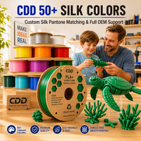 Filament PLA Soie CDD 1,75 mm, surface brillante pour modèles et artisanat, compatible avec les imprimantes 3D Bambu Lab, directement de l'usine