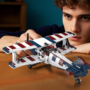 Modèle de jouet en blocs de construction en ABS de haute qualité, mini avion de la mer du Sud de la Chine, idéal pour les cadeaux d'enfants, ornements, vente en gros OEM - Product Image 2