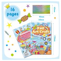 Art Magique Artisanat Activité Feuille Anniversaire Art pour Enfants Petits Kits d'Artisanat Fournitures DIY Activité Créative enfants Cadeaux pour Jouets de Voyage