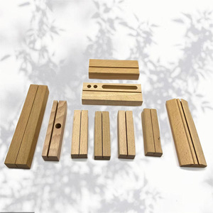 Porta Tarjetas de Madera de Haya de Diseño Moderno y Simple de Hongwei Wood Processing Factory para Tarjetas de Visita y Notas - Product Image 2