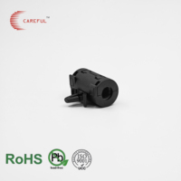 Filtro EMI de ferrita dividida SCRC 90D con núcleo de abrazadera a presión para cable de alimentación de pequeños electrodomésticos, diámetro interior de 9 mm