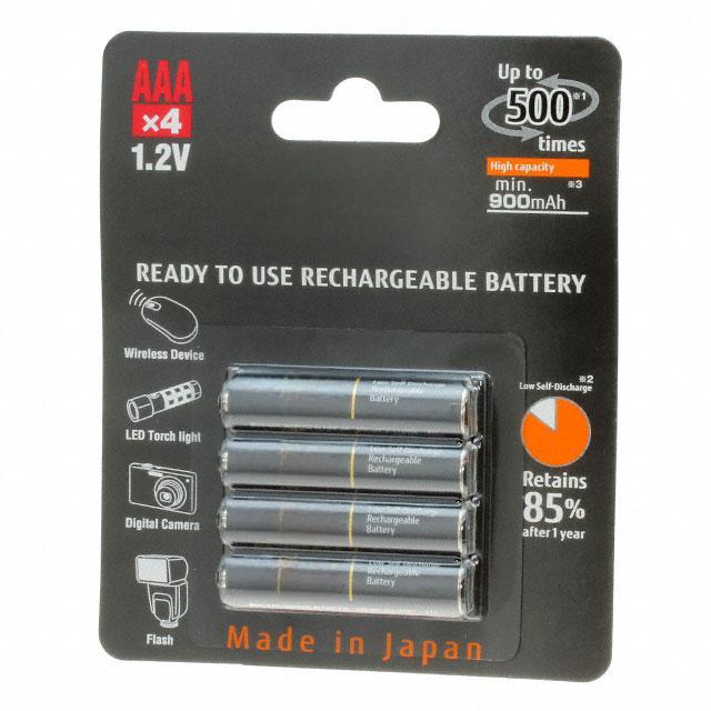 HR-4UTHCEX(4B) Battery Products BATTERY NIMH 1.2V 900MAH AAA HR-4UTHCEX(4B)