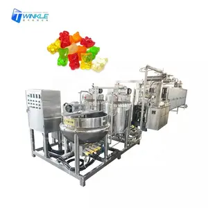 100kg small capacity jelly gummy bear candy making producing machine