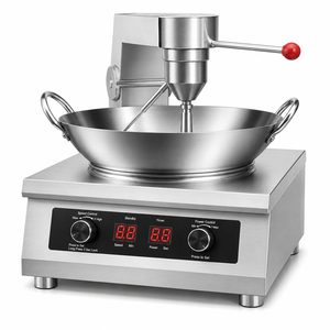 Máquina de Cocina Planetaria Comercial, Freidora Inteligente Multifuncional de Gas e Inducción de Alta Temperatura para Restaurantes de Comida Rápida - Product Image 1
