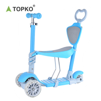Trottinette pour enfants TOPKO, adaptée aux enfants de 1 à 8 ans, avec mode 5-en-1, pédale et trois roues