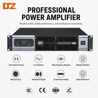 Amplificateur de puissance 2 canaux 2U haute performance 10V avec faible distorsion pour l'audio professionnel