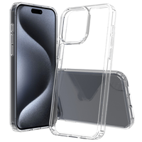 Couverture arrière de téléphone acrylique antichoc transparente transparente pour iPhone 16 Pro Max 15 14 Plus 17 Air 16e-étui de protection pour téléphone portable