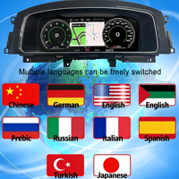 PENHUI pour Volkswagen VW Golf 7 & Golf 7.5 GTI MK7 2013-2020 Nouveau Tableau de Bord Numérique LCD Amélioré Linux Combiné d'Instruments Compteur de Vitesse Panneau DVD