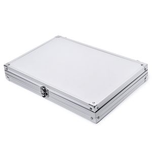 Estuche de Almacenamiento de Aluminio para Arte de Uñas, Portátil, con Cierre, Gran Capacidad, Exhibidor de Joyería - Product Image 2