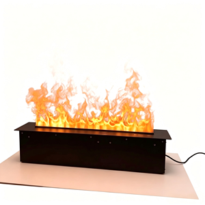 Chimeneas Eléctricas de Vapor de Agua 3D Empotradas con Llama Atomizada Realista, Control Remoto, <span class=keywords><strong>Chimenea</strong></span> de Vapor Eléctrica de Acero Inoxidable para el Hogar - Product Image 1