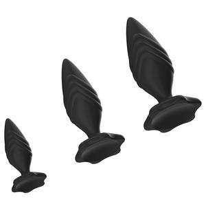 Kovida Male 3 Pcs a Set Silicone Tapered Korek Analny Shemale Butt Plug Girl Pretty Gay Huge Anal Torture Toys Anal Stretcher - Product Image 5