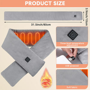 Lenço aquecido do chapéu do Usb para o inverno com o banco do poder Lenço aquecido recarregável esperto com bateria Lenço de aquecimento personalizado - Product Image 2