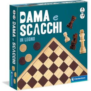CLEMENTONI - Juego de Ajedrez y Damas de Madera - Product Image 1