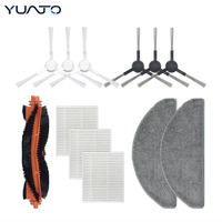 Kit de remplacement d'accessoires compatibles avec les pièces du robot aspirateur Xiaomi S20 : brosse principale, 6 brosses latérales, 3 filtres HEPA, 2 chiffons de nettoyage