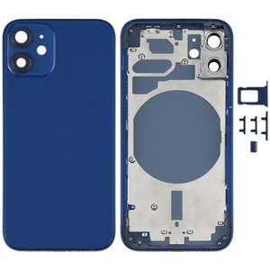 Cubierta Trasera con Bandeja para Tarjeta <span class=keywords><strong>SIM</strong></span>, Botones Laterales y Lente de Cámara para <span class=keywords><strong>iPhone</strong></span> <span class=keywords><strong>12</strong></span> <span class=keywords><strong>Mini</strong></span> - Product Image 1